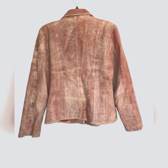 Vintage Genuine Leather Women's  Jacket with Polyester Lining Size XL - Picture 2 of 5